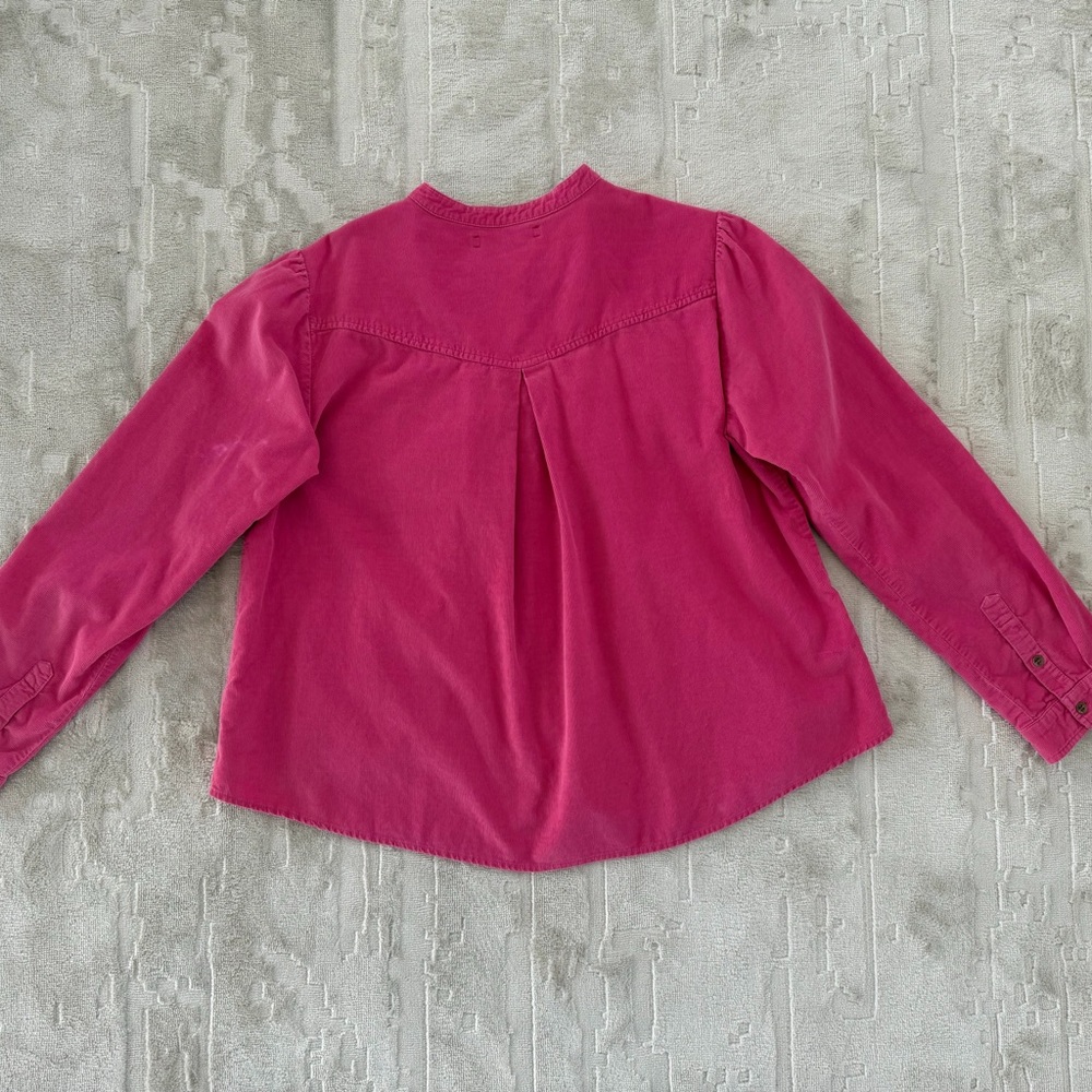 XiRENA hot pink micro corduroy shirt - Picture 3 of 5